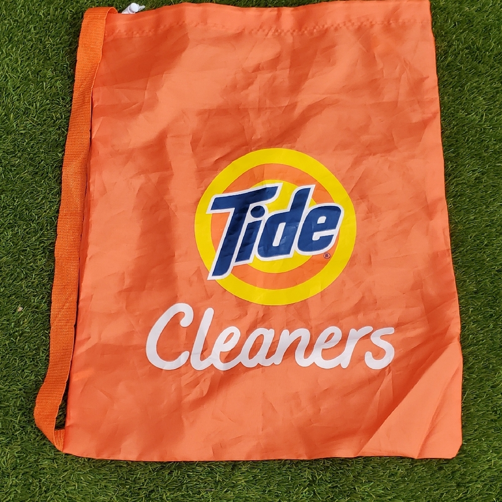 Tide Cleaners Orange Drawstring Bag
